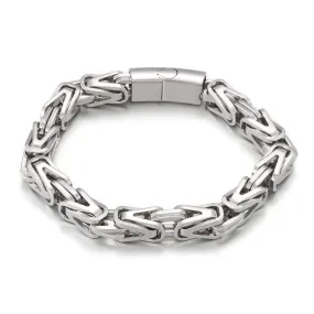 Men's V-Shaped Titanium Steel Bracelet with Emperor Chain Design - Hip Hop Style for European and American Fashion