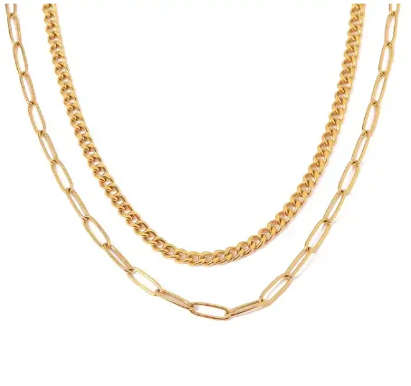 MIA |  18K Gold Plated Stainless Steel Necklace