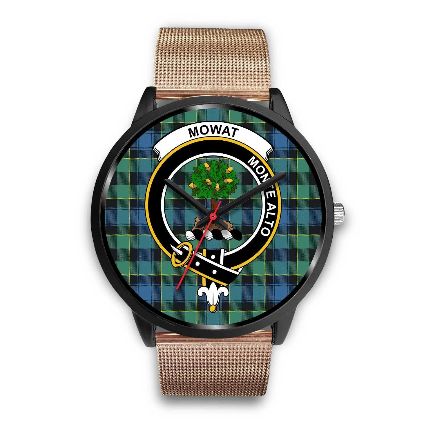 Mowat Clan Badge Tartan Black Watch