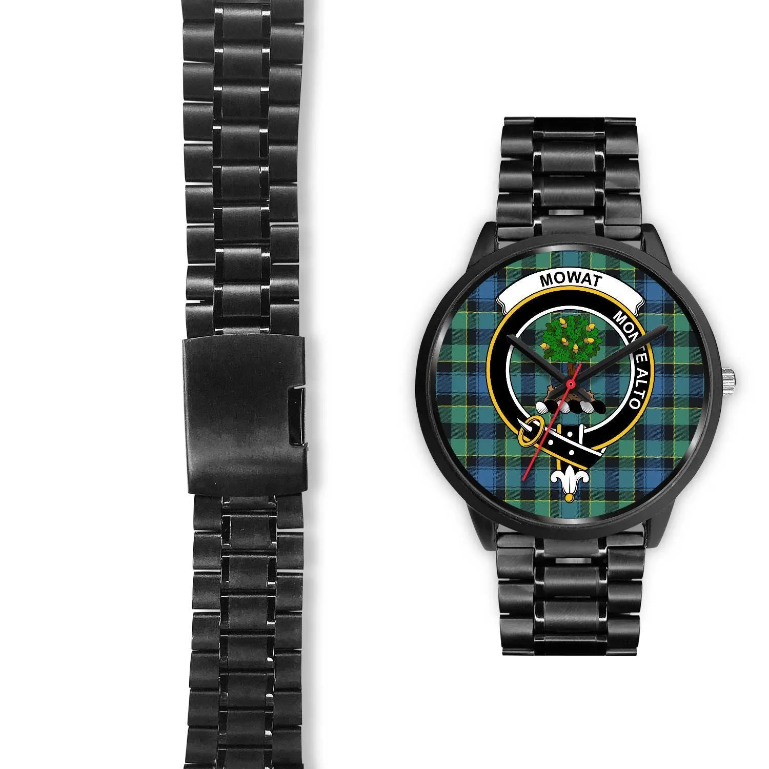 Mowat Clan Badge Tartan Black Watch