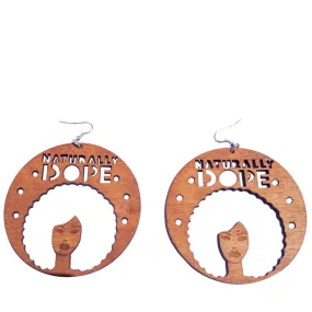 Naturally Dope Earrings (afro) | Natural hair earrings | Afrocentric earring | jewelry | accessories