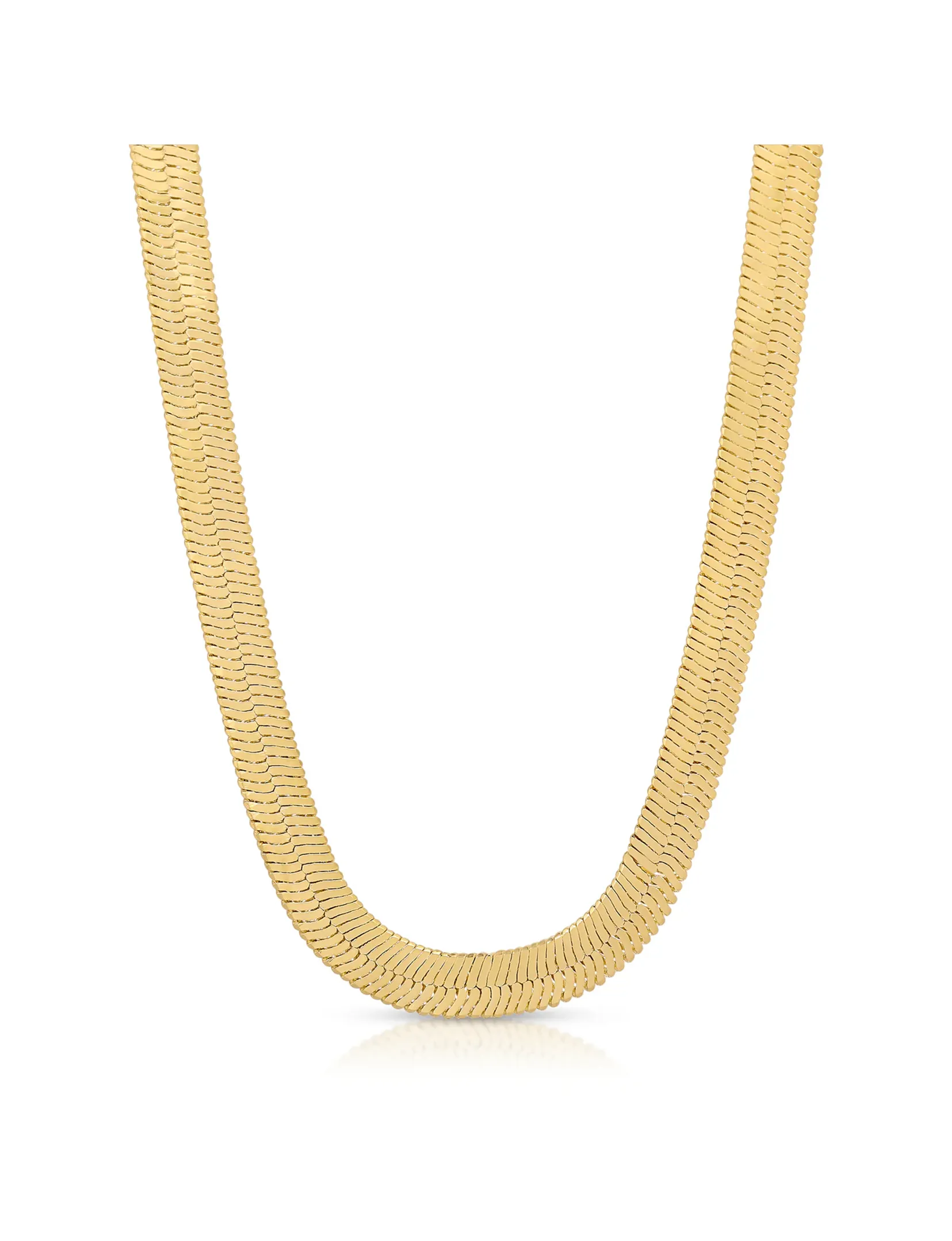 Omega Necklace, Gold