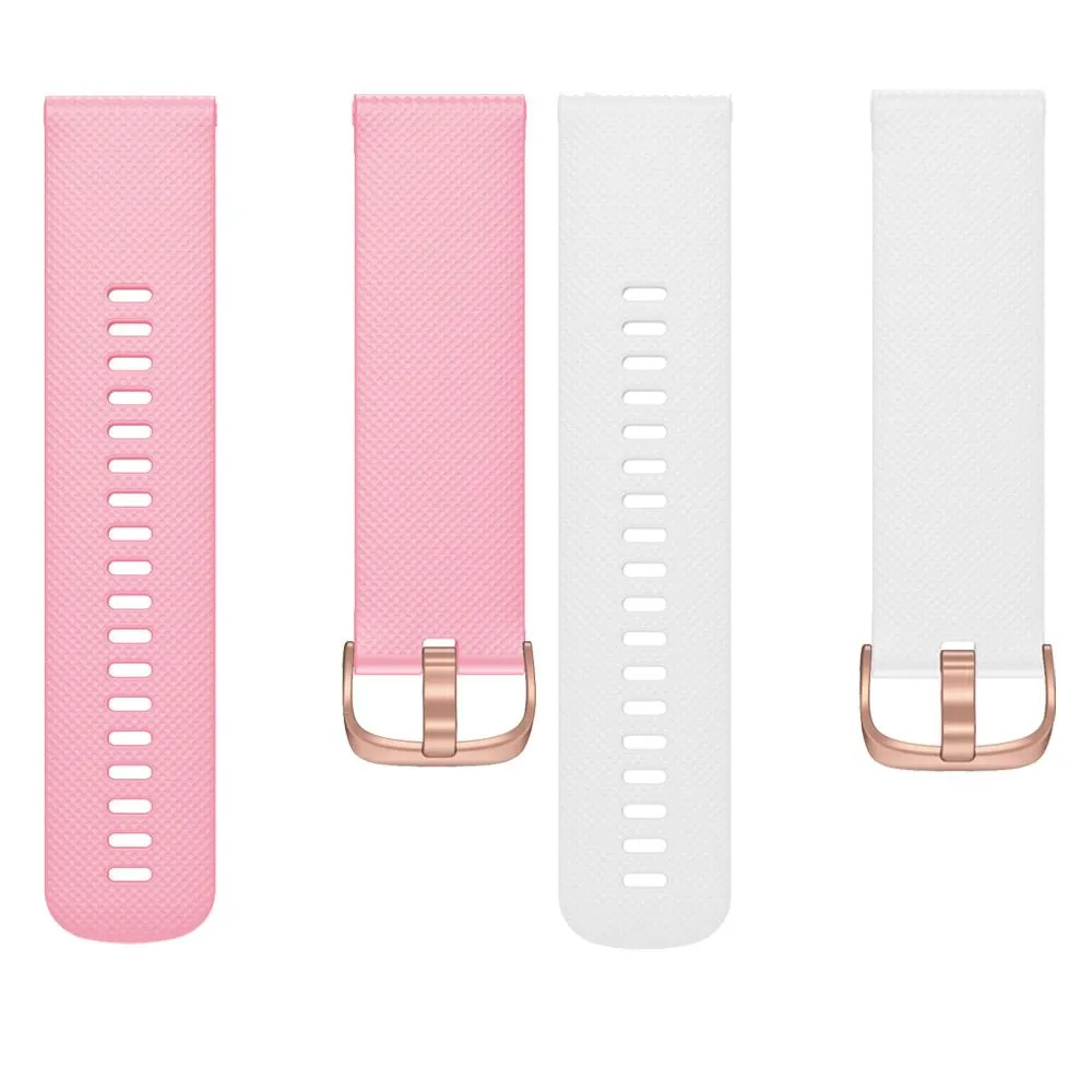 OnePlus Watch compatible Silicone Watch Straps with Rose Gold Buckles