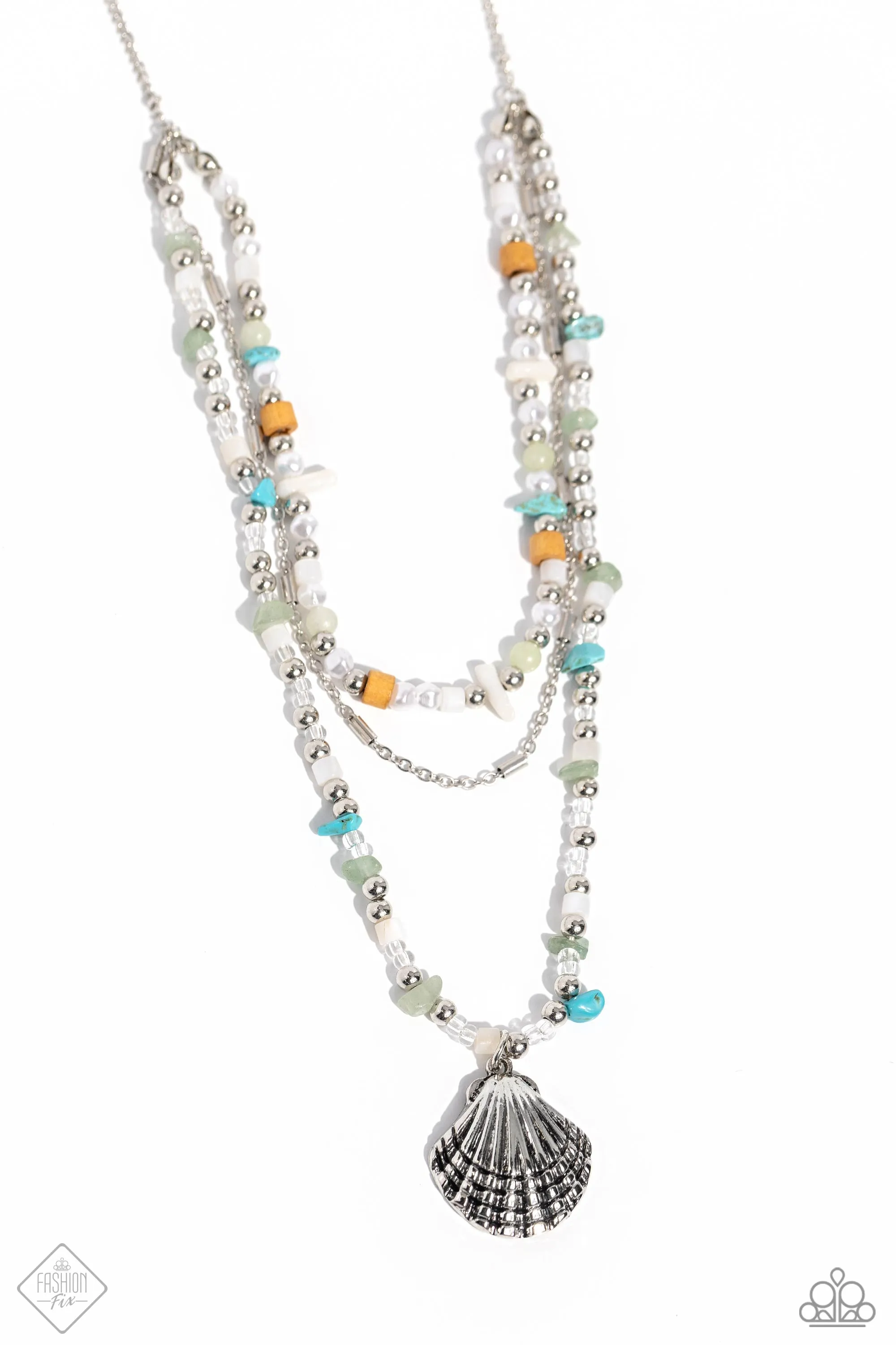 Open Door Jewelry - Coastline Couture - Multi Necklace - Paparazzi Accessories