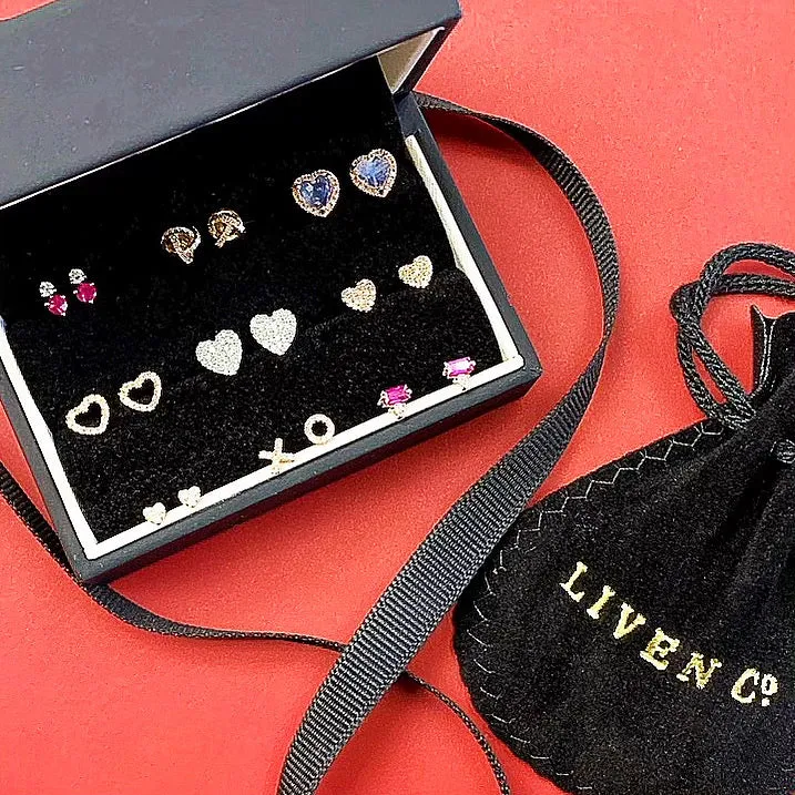 Open Heart Post Earrings