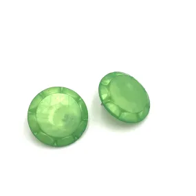 Peridot Sunburst Stud Earrings