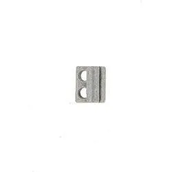 Pewter 9mm 2-hole Bead Bar