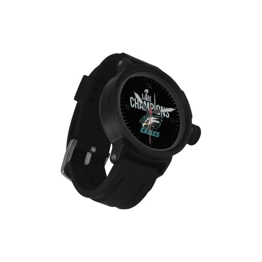 Philadelphia eagles Fan Sports Watch Mens| super bowl Fan Watch Quartz Black