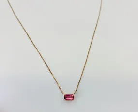 Pink Tourmaline Necklace