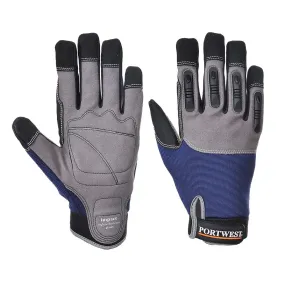 Portwest Work Gloves - A720 - Impact - High Performance Glove Navy