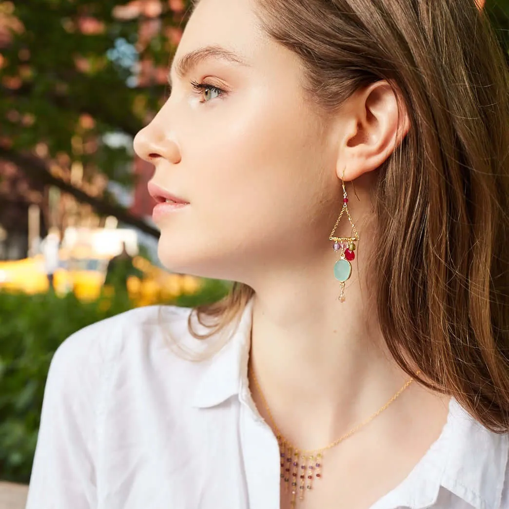 Rainbow Chandie Earrings