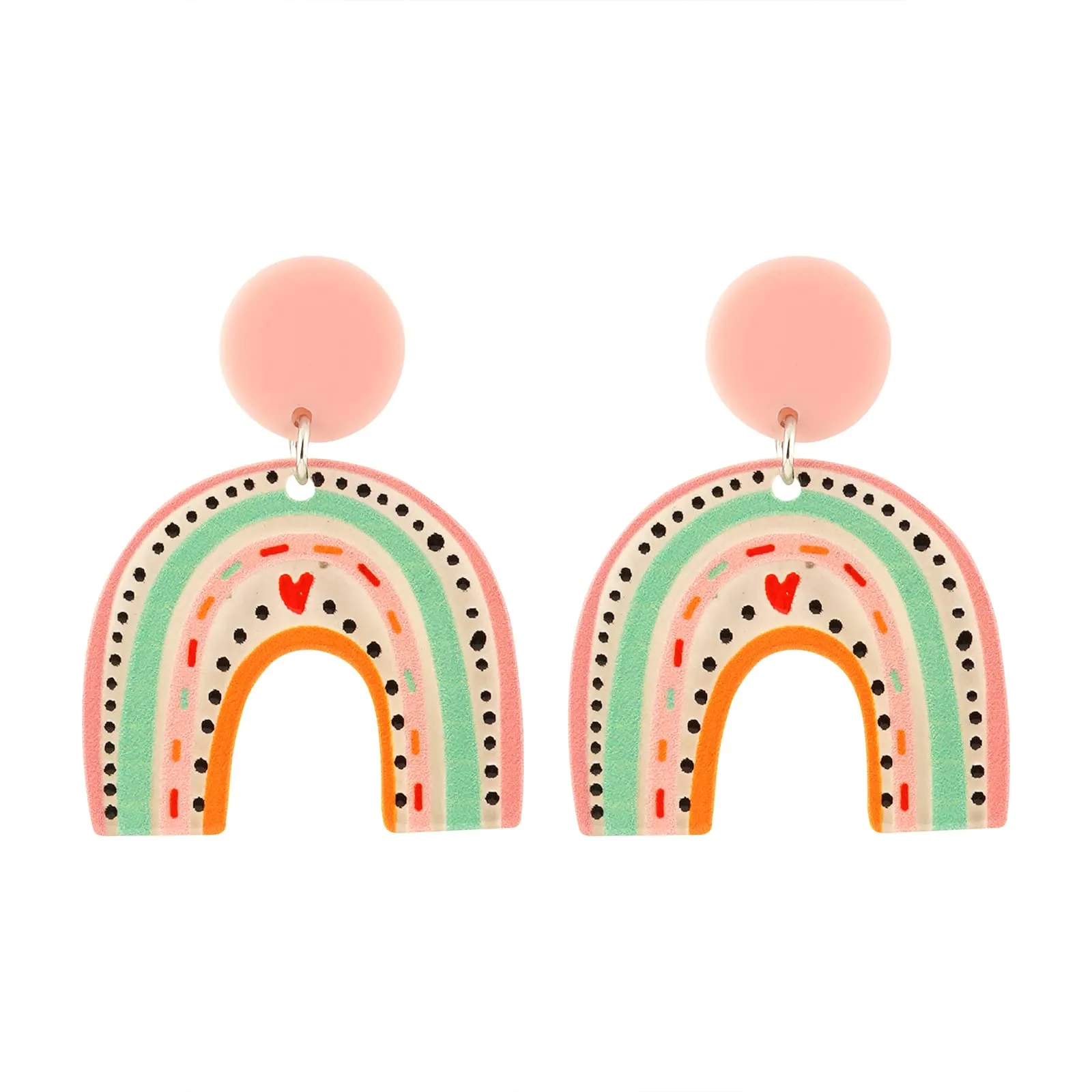 Rainbow Love Earrings