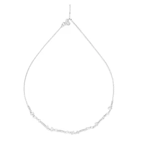 Riviera Multi-shape Diamond Necklace | White Gold