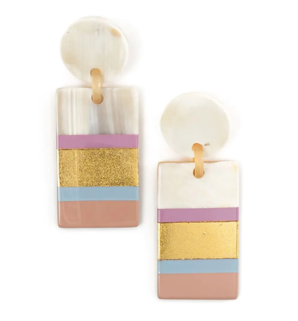 Rose Cabana Statement Earrings