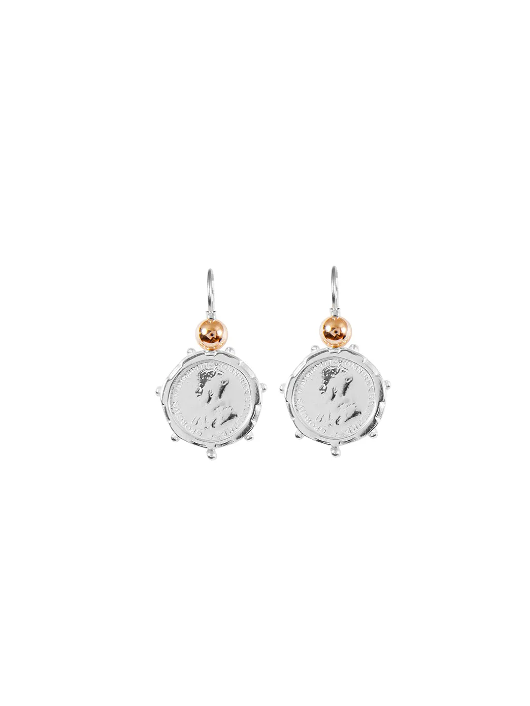 Silver Encased 3p Coin Earrings