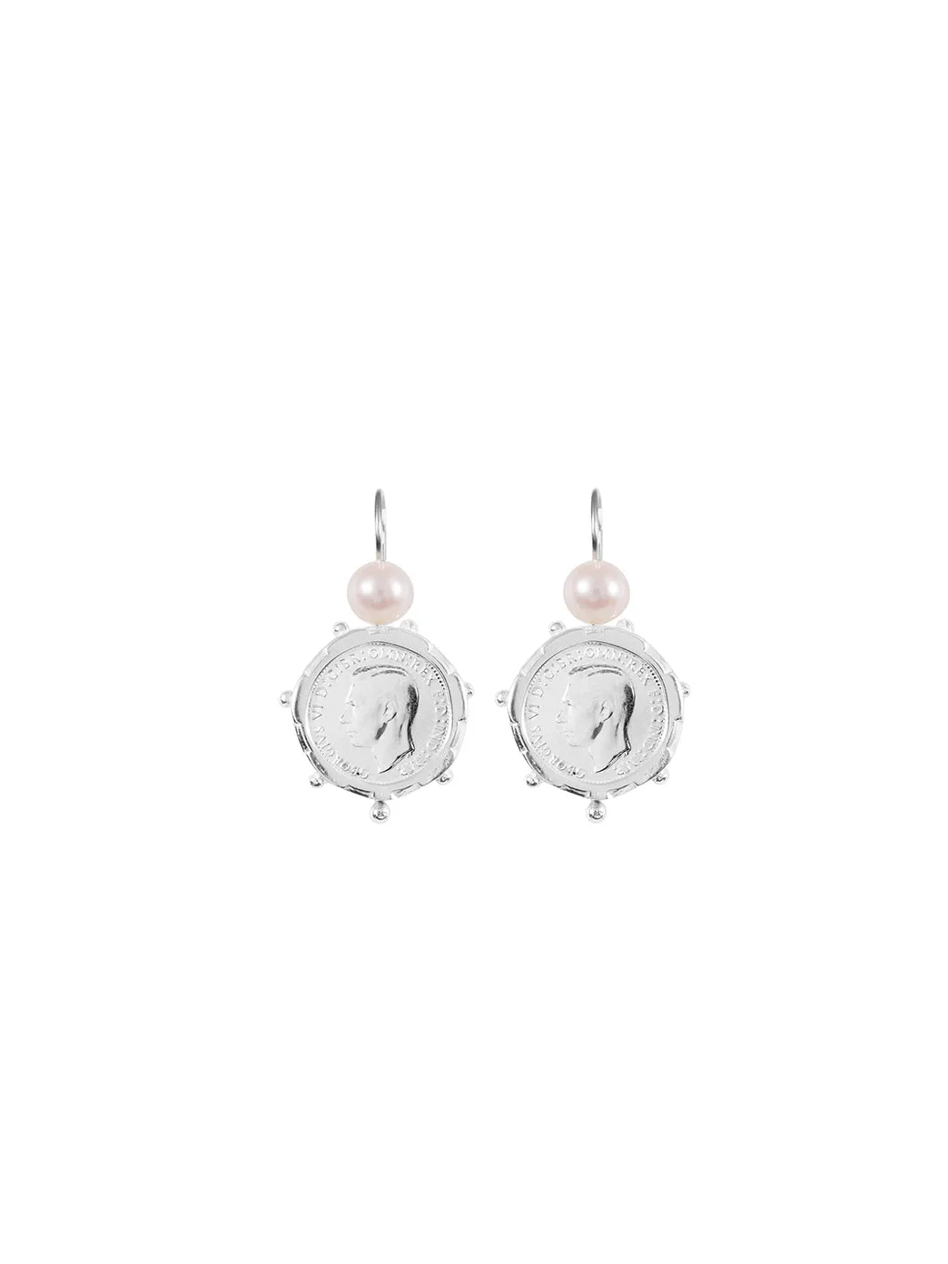 Silver Encased 3p Coin Earrings