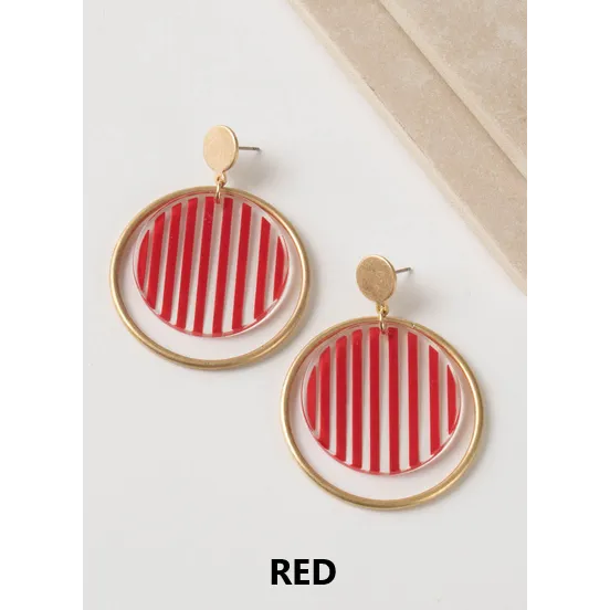 Simply Noelle Nautical Striped Earring