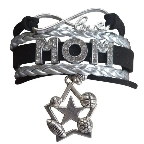 Sport Mom Bracelet - Football, Baseball, Soccer & Basketball Mom