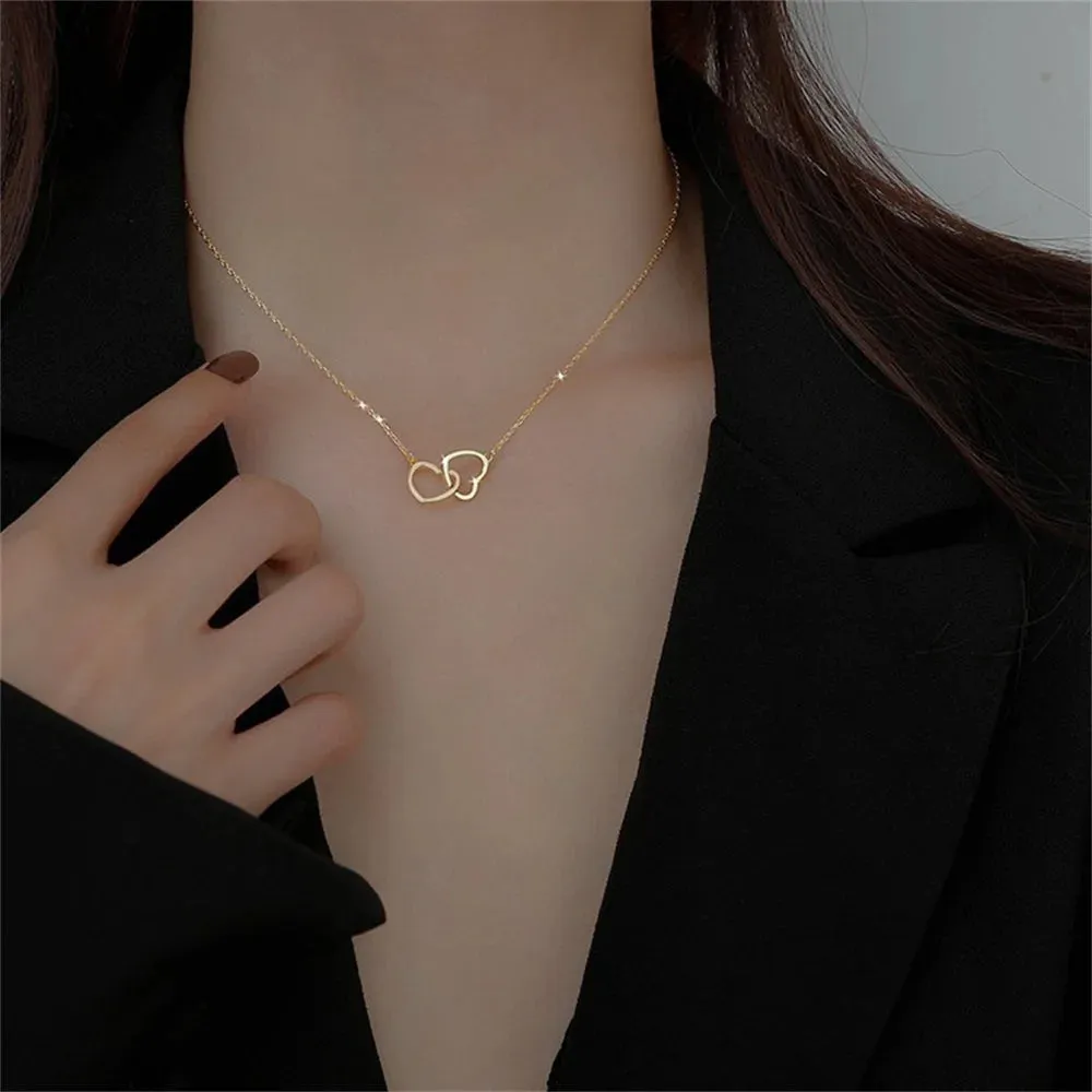 Stainless Steel Necklace Minimalist Style Fashion Simple Necklace Delicate Pendant Necklace Fashionable Jewelry Fashion Necklace