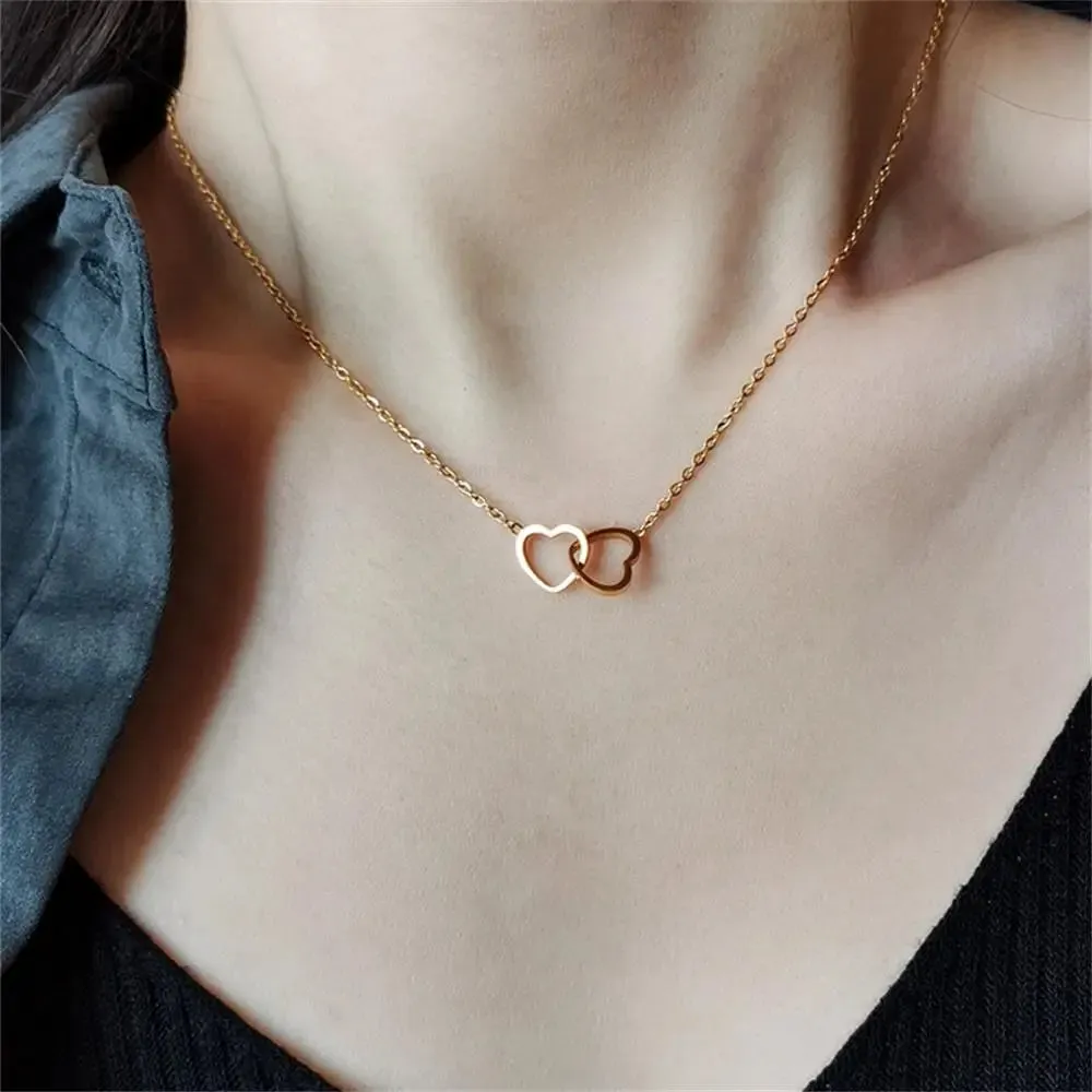 Stainless Steel Necklace Minimalist Style Fashion Simple Necklace Delicate Pendant Necklace Fashionable Jewelry Fashion Necklace