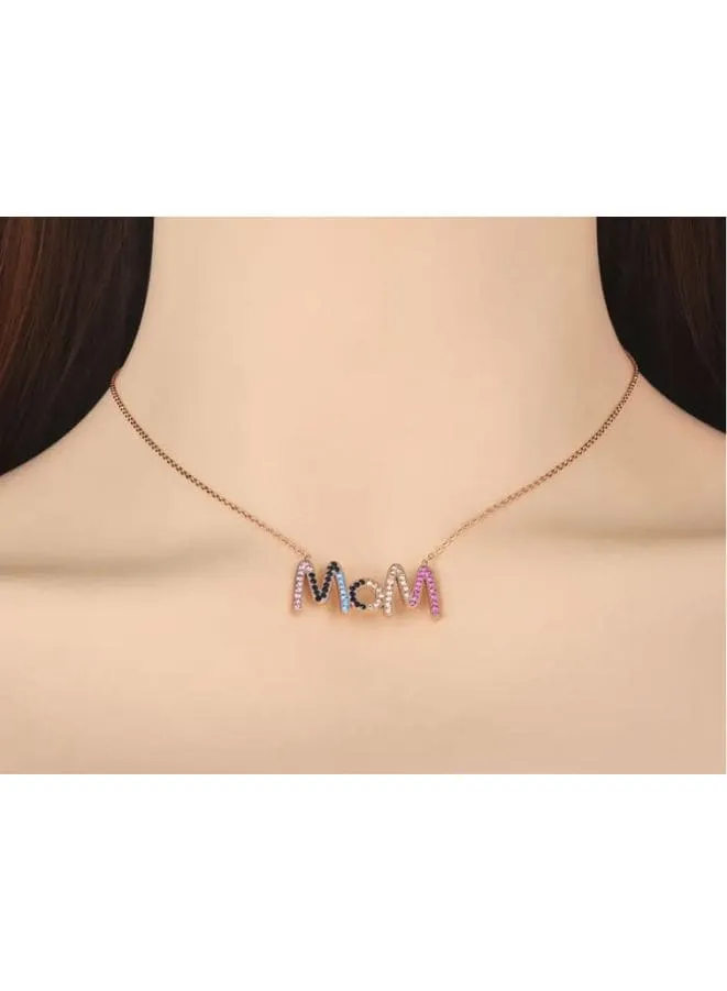 Stylish CZ Crystal Mom Choker Necklace - Elevate Your Fashion Game