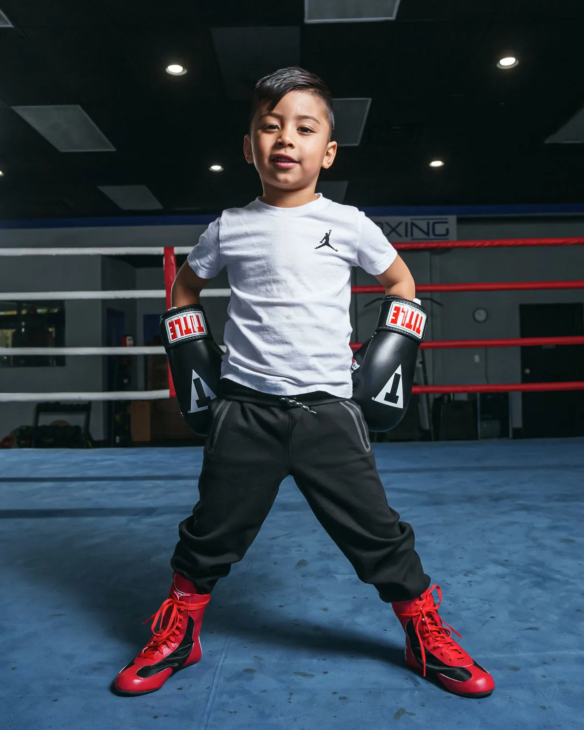 TITLE Classic Black Max Boxing Gloves