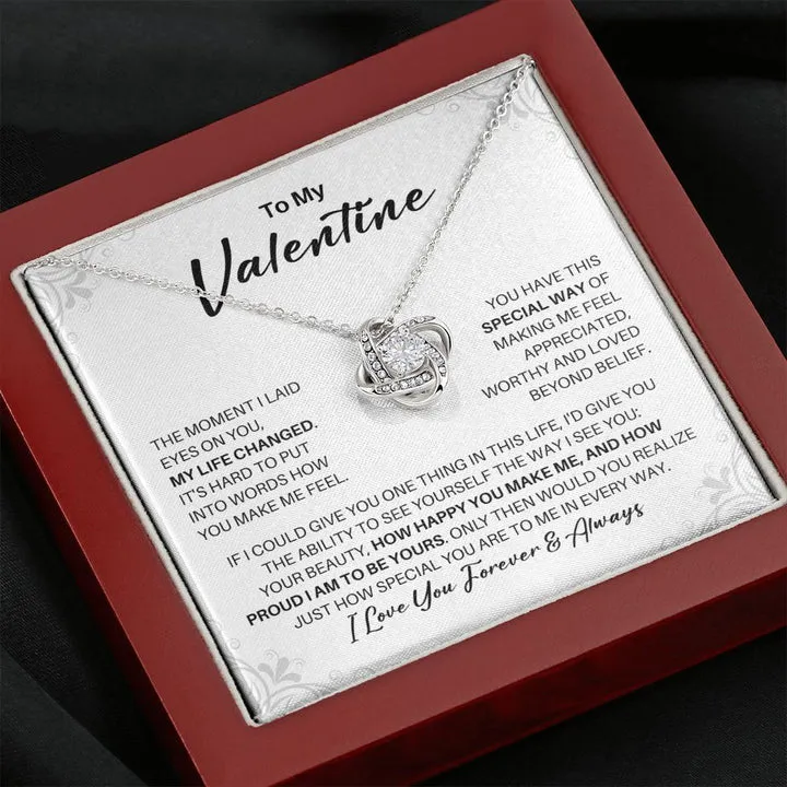 To My Valentine Necklace - My Missing Piece - Valentine's Day Anniversary Gift - Girlfriend Wife Soulmate Birthday Christmas Gift