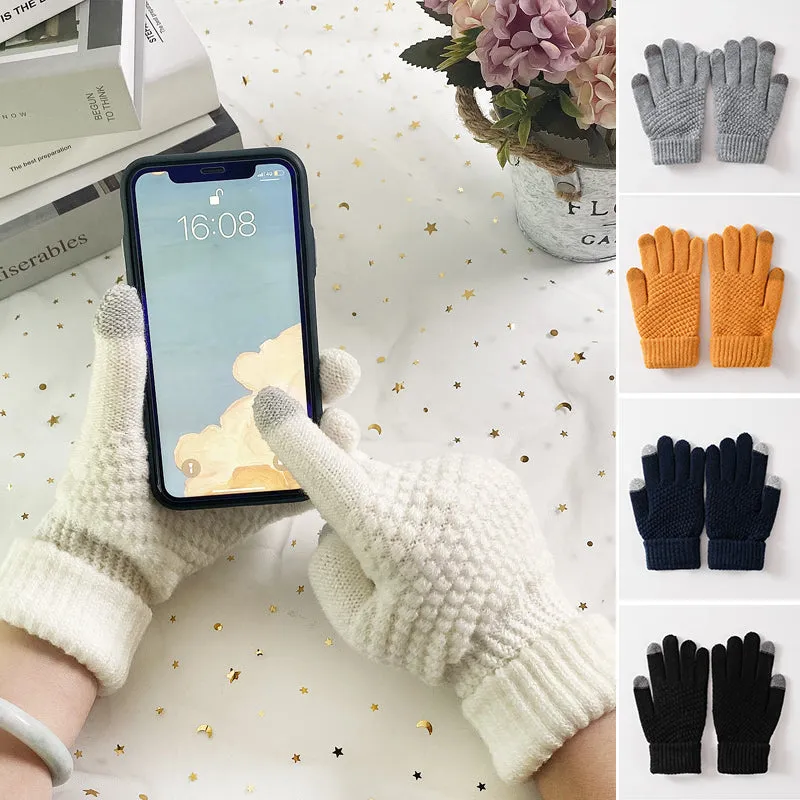 Touch screen gloves for women