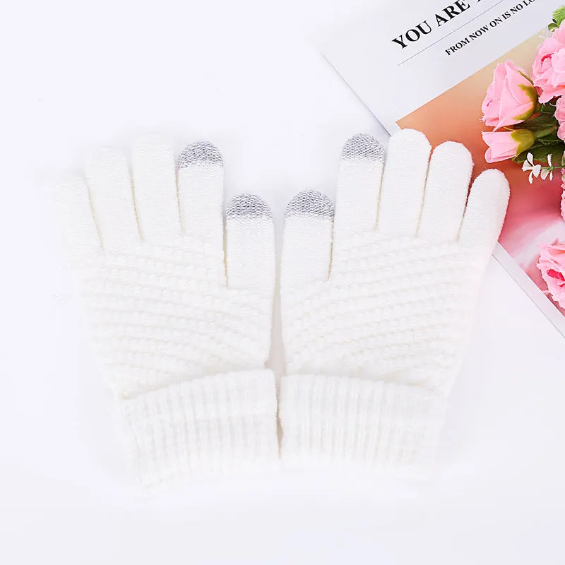 Touch screen gloves for women