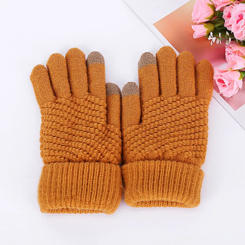 Touch screen gloves for women