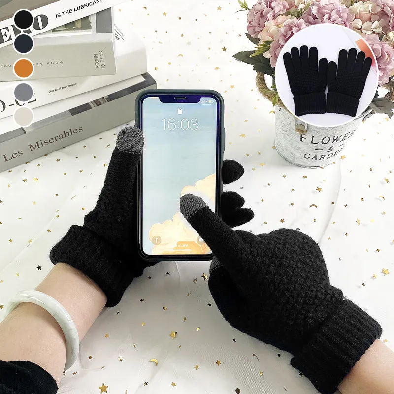 Touch screen gloves for women