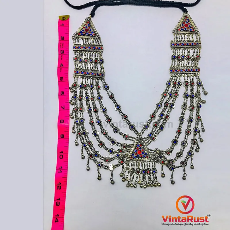 Tribal Stones Multilayers Bib Necklace