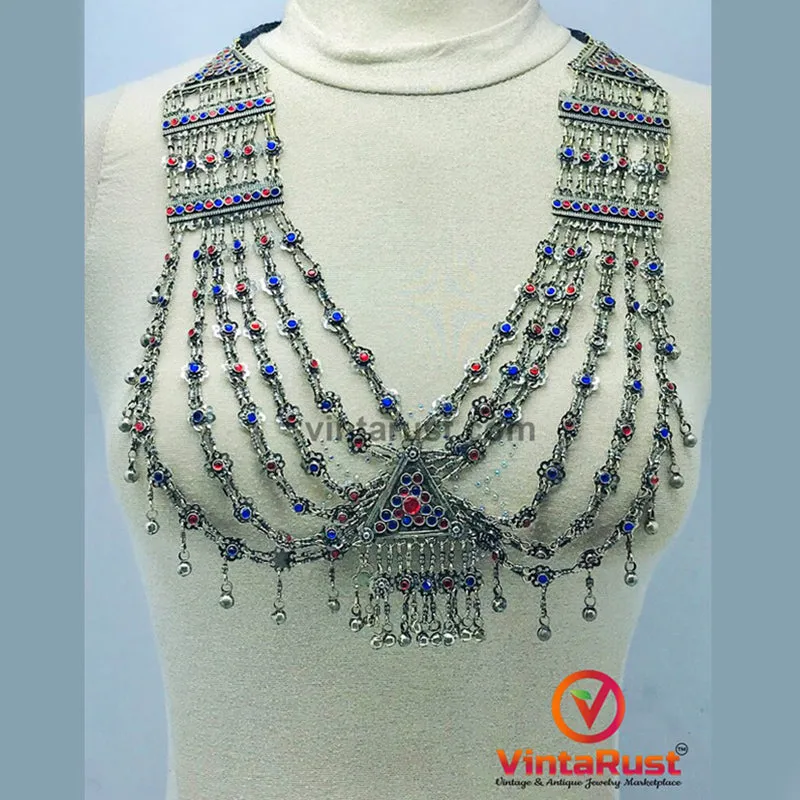 Tribal Stones Multilayers Bib Necklace