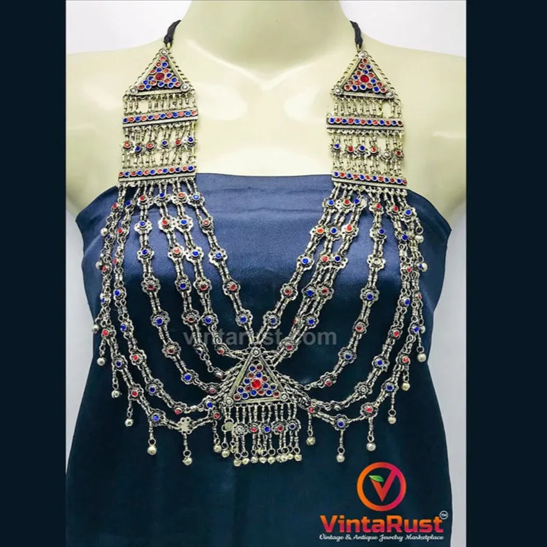 Tribal Stones Multilayers Bib Necklace