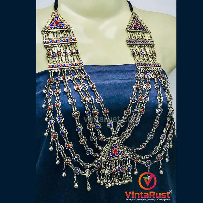 Tribal Stones Multilayers Bib Necklace