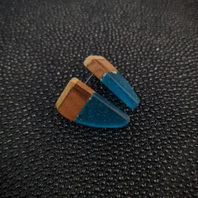 Turquoise Rounded Point Stud Earrings