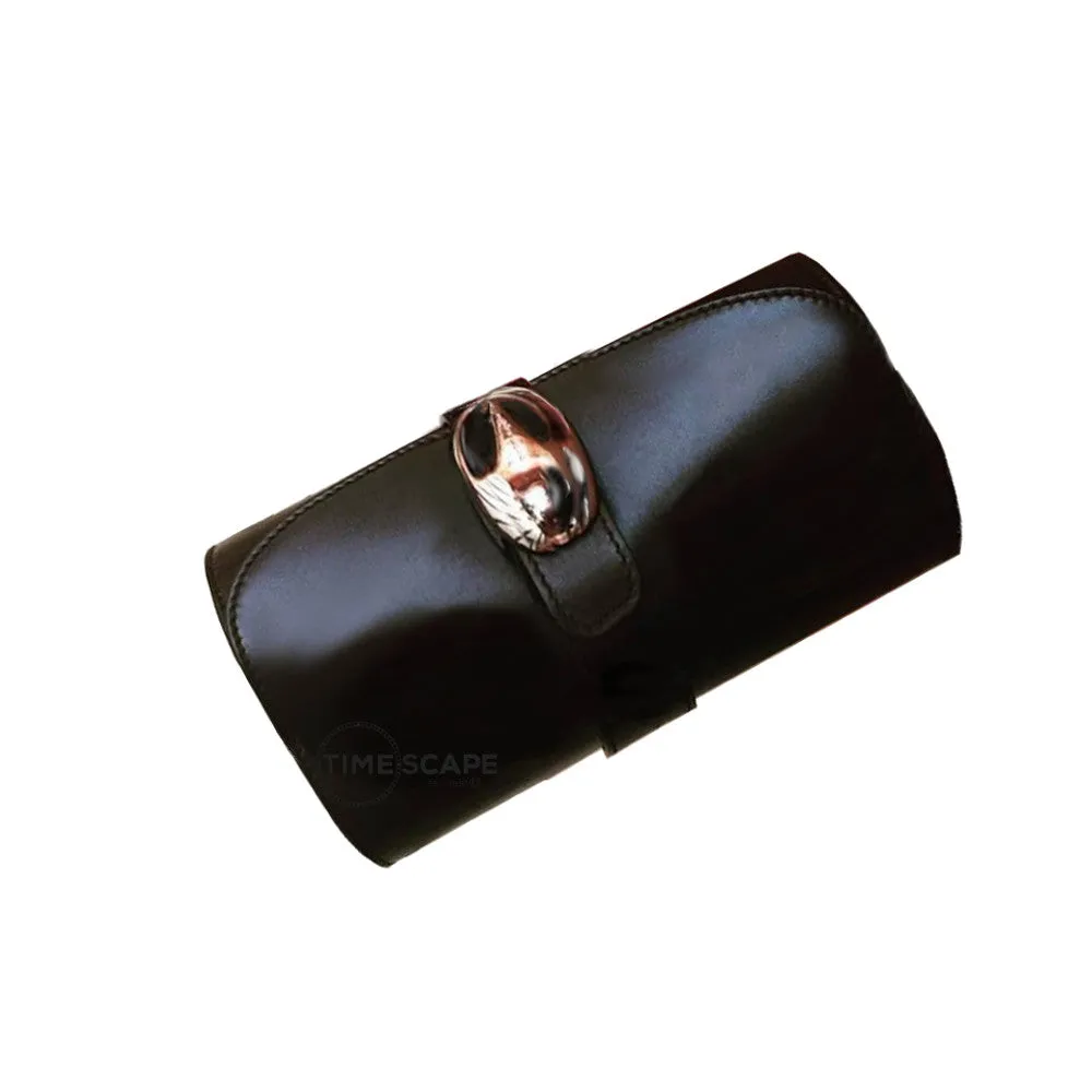 UNDERWOOD (LONDON) -  Small Leather Watch Roll | UN203/BLK