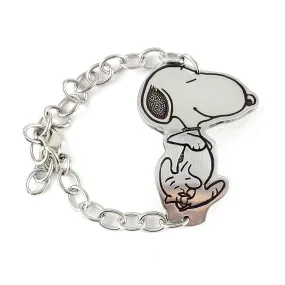 Vintage Snoopy & Woodstock Walking Stainless Steel Spoon Bracelet