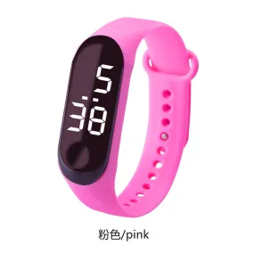 Waterproof LED White Light Fashion Student Couple Leisure Sports Touch Bracelet Electronic Watch