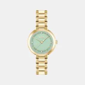 Women's Quartz Analog Green Dial Stainless Steel Watch 1502759