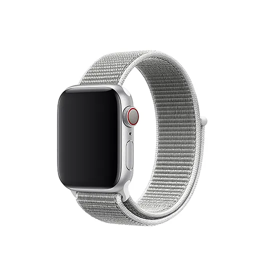 Woven Nylon Strap For Apple Watch-Reflective Black (42/44/45/49mm)