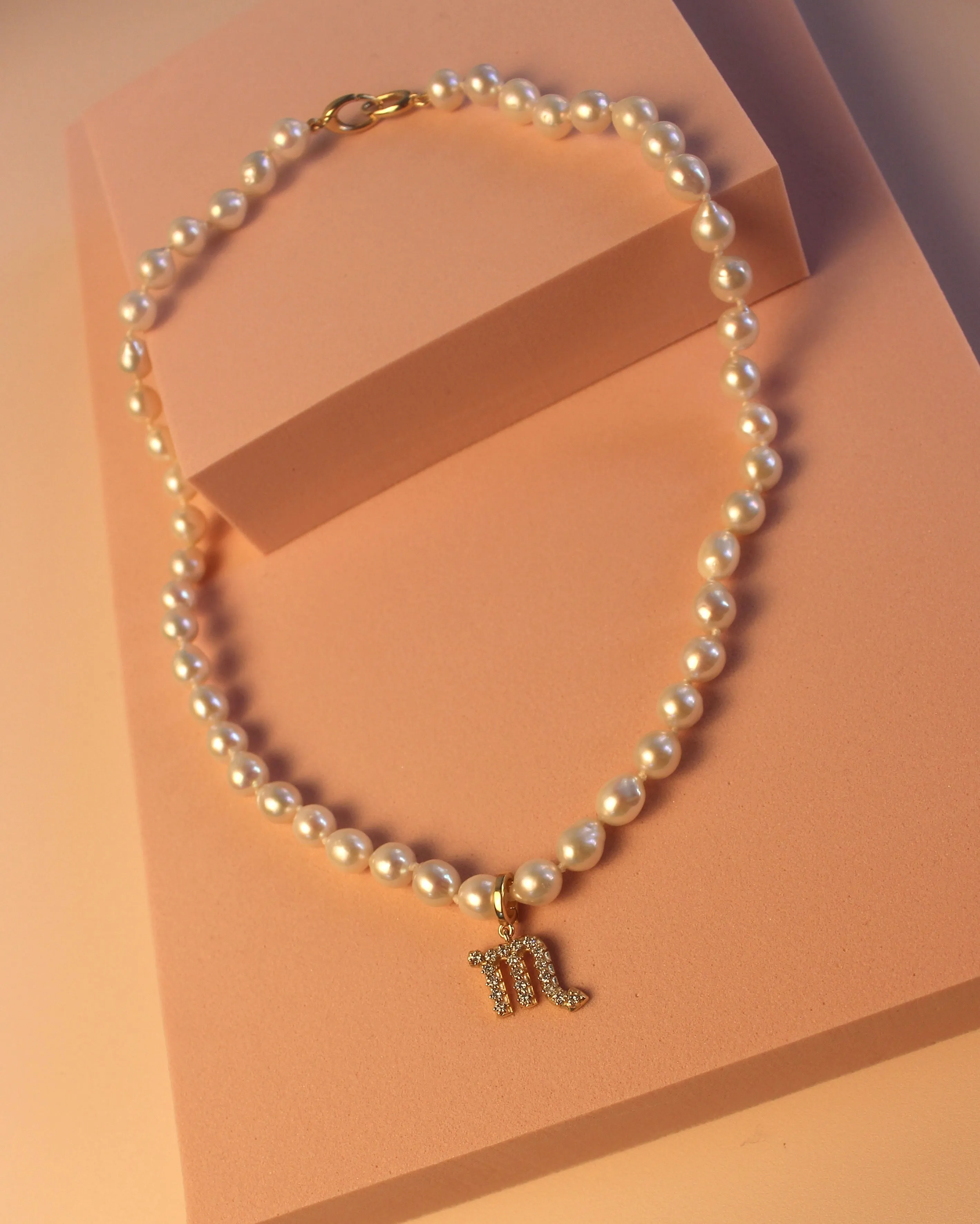 Zodiac Pearl Necklace